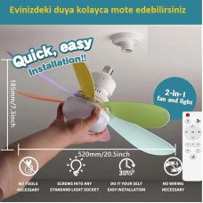 Yeni Nesil Led Tavan Vantilatörü